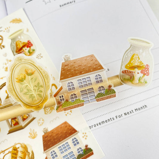 Cottagecore - Semi-Transparent Sticker Sheet