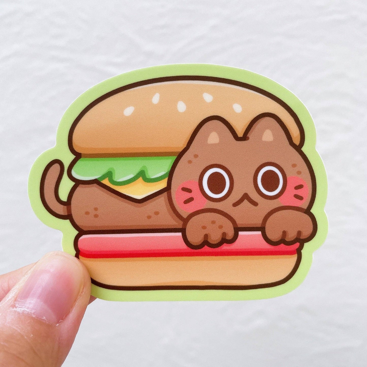 Catburger Vinyl Sticker