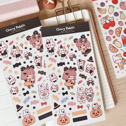 Halloween Candy Sticker Sheet