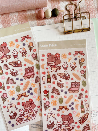 Lovely Picnic Sticker Sheet