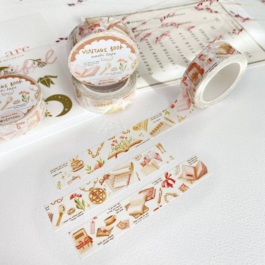 Vintage Book - Washi Tape
