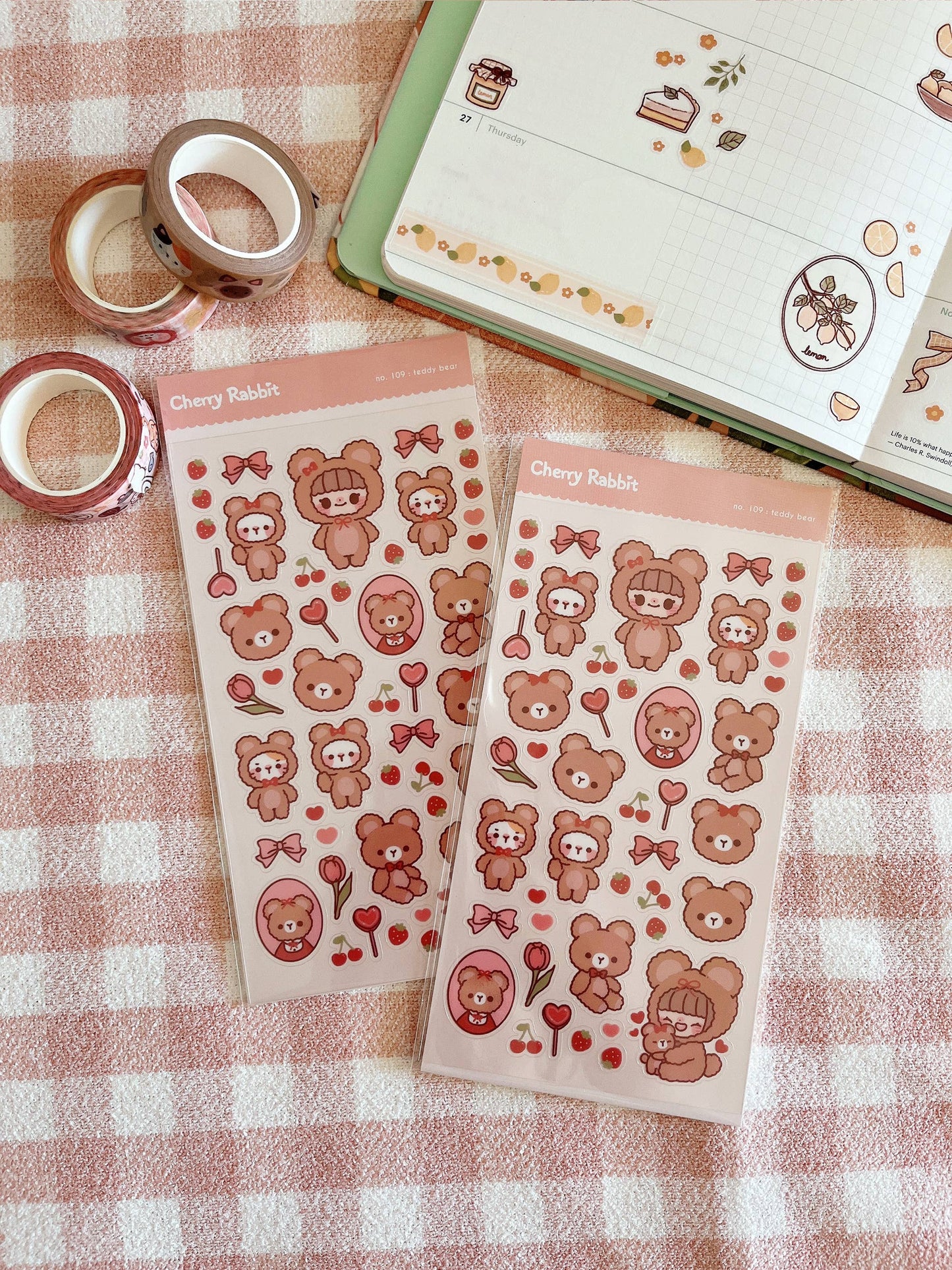 Teddy Bear Sticker Sheet