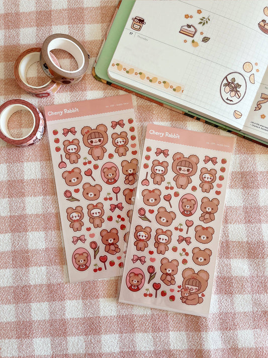 Teddy Bear Sticker Sheet