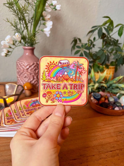 Take a Trip - Large Waterproof Sticker