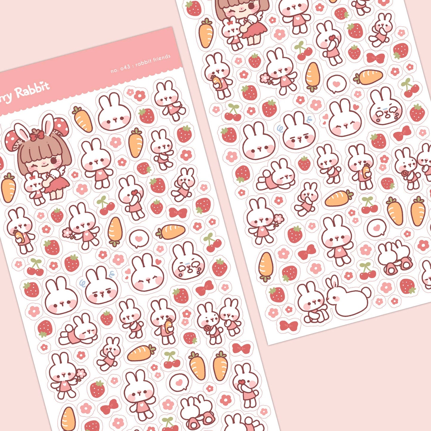 Rabbit Friends (ver. 2) Sticker Sheet