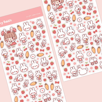 Rabbit Friends (ver. 2) Sticker Sheet