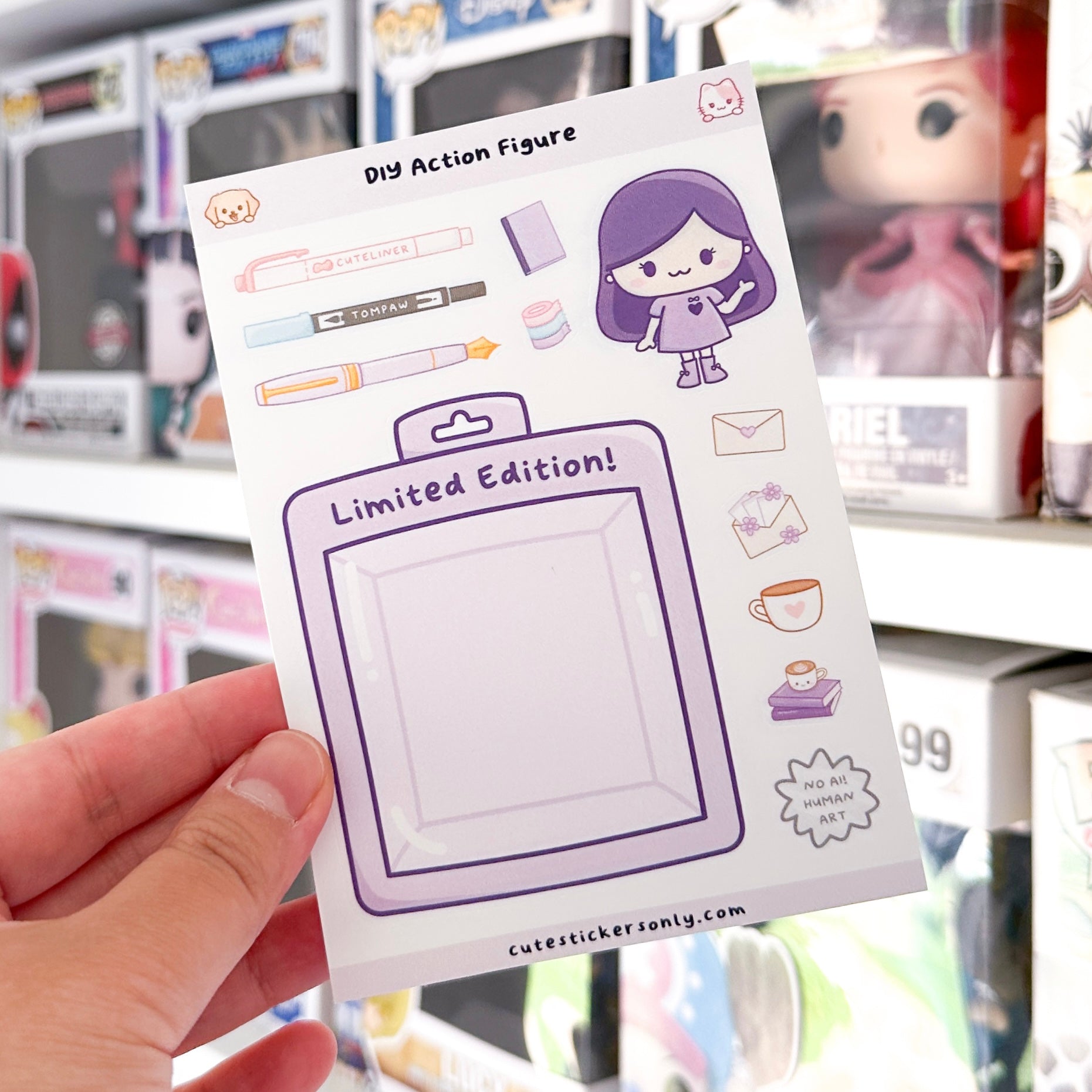 Build Your Own DIY Action Figure - Sticker Sheet – Cute Stickers Only
