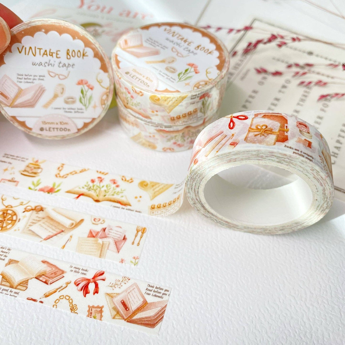 Vintage Book - Washi Tape