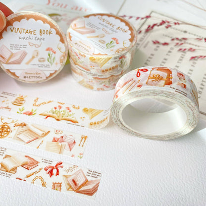 Vintage Book - Washi Tape