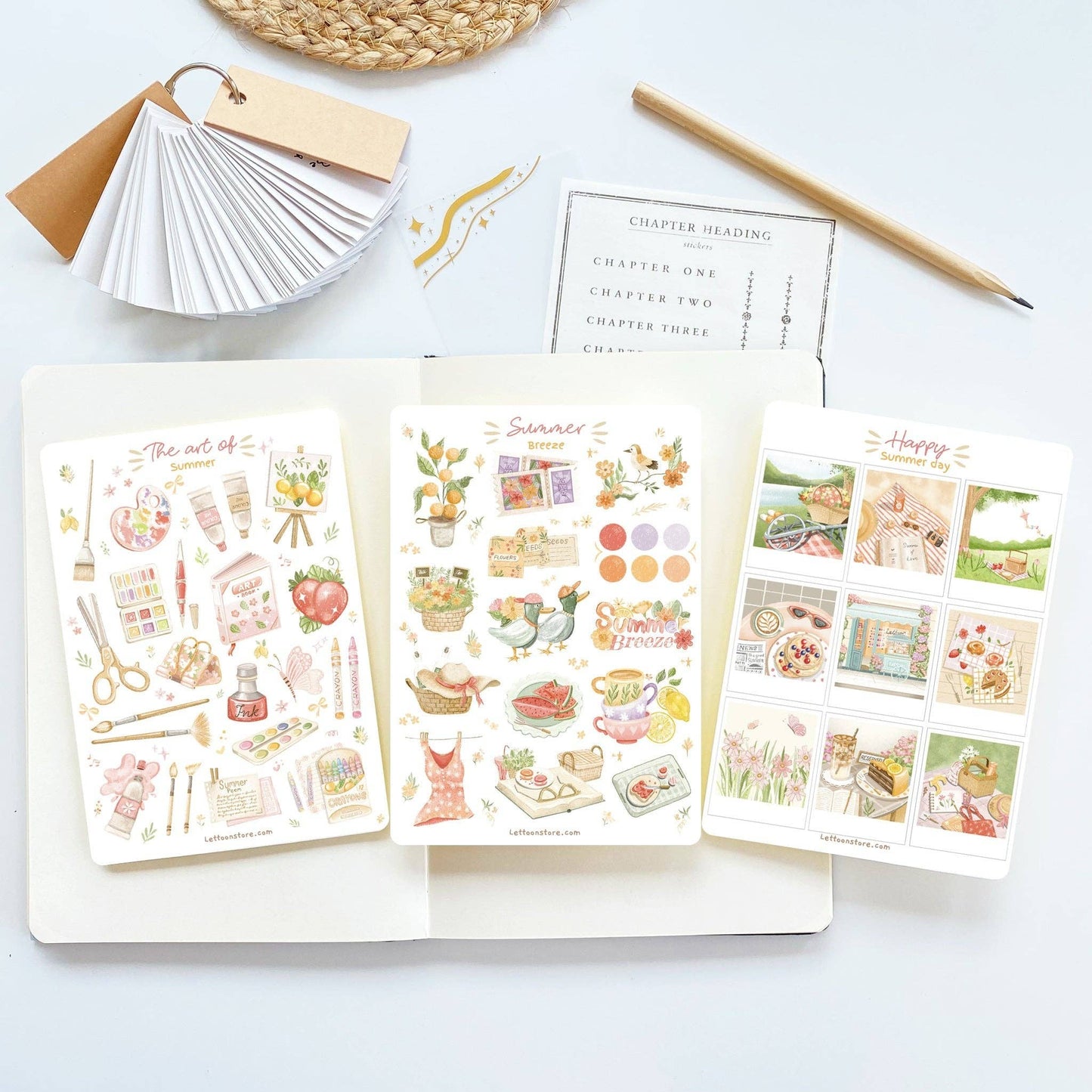 Lovely Summer - Semi-Transparent Sticker Sheets