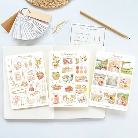 Lovely Summer - Semi-Transparent Sticker Sheets