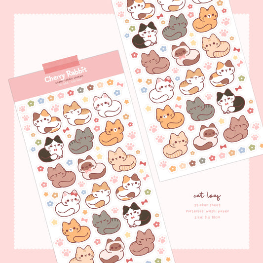 Cat Loaf Sticker Sheet