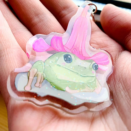 Flower Frog Charm