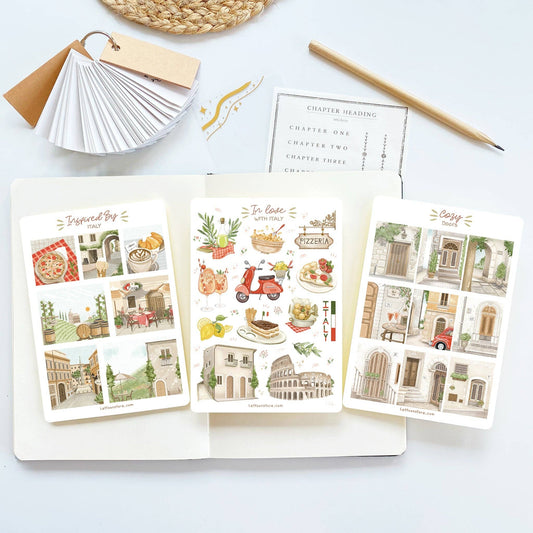 Italy: Semi-Transparent Sticker Sheets