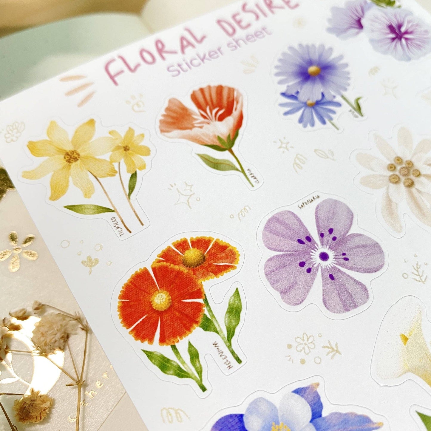 Floral Desire - Sticker Sheet