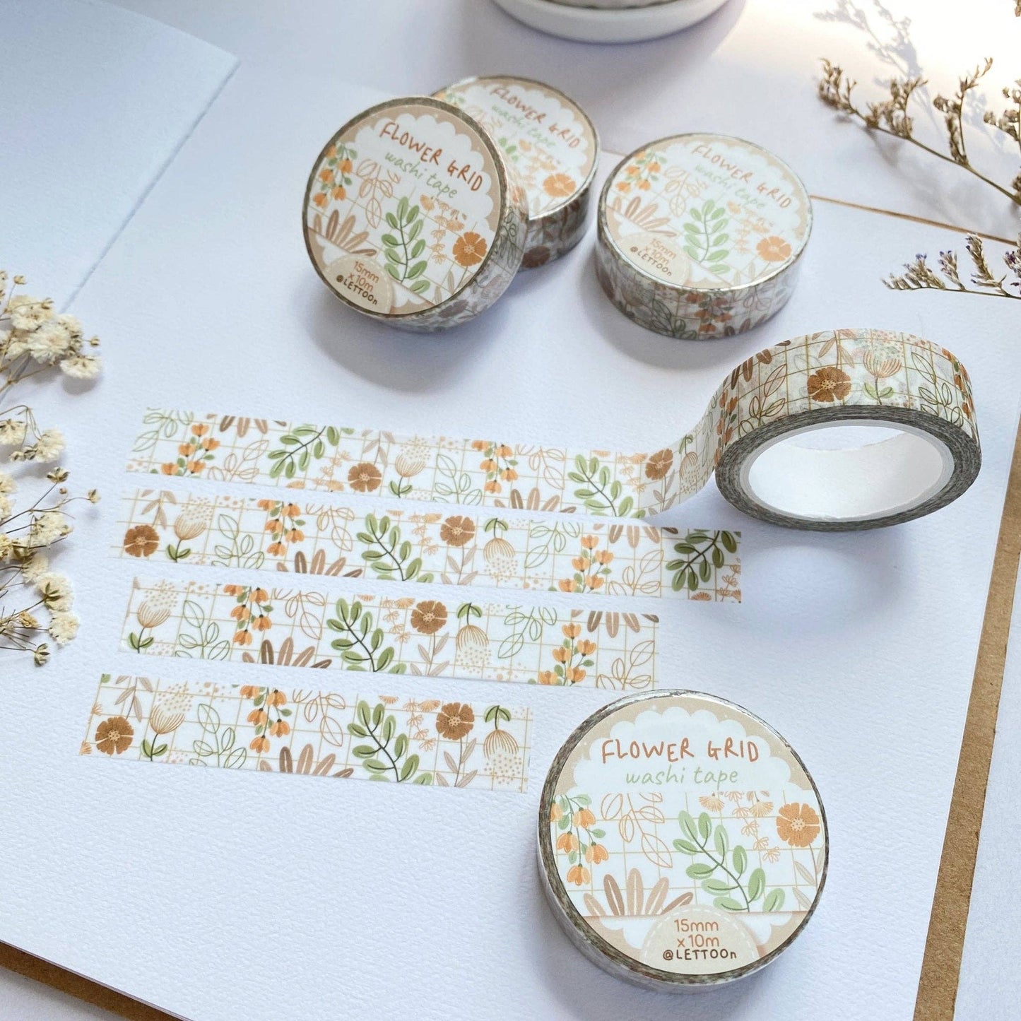 Flower Grid - Washi Tape