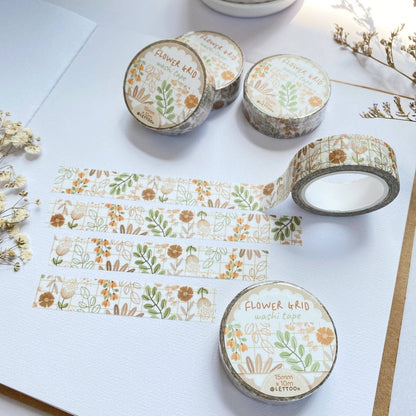 Flower Grid - Washi Tape