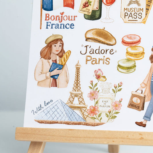 Bonjour de France - Sticker Sheet