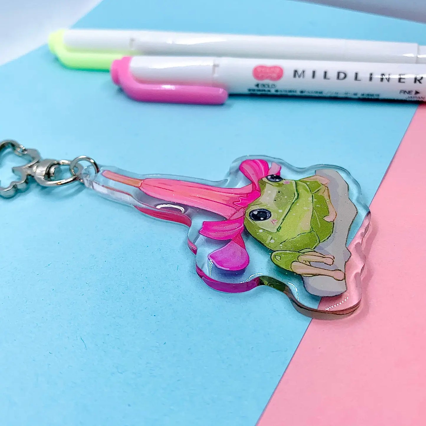 Flower Frog Charm