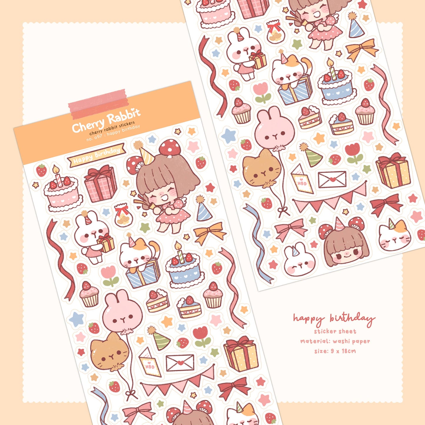 Happy Birthday Sticker Sheet