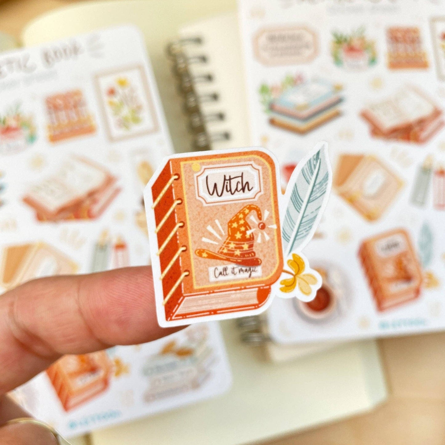 Aesthetic Book - Sticker Sheet