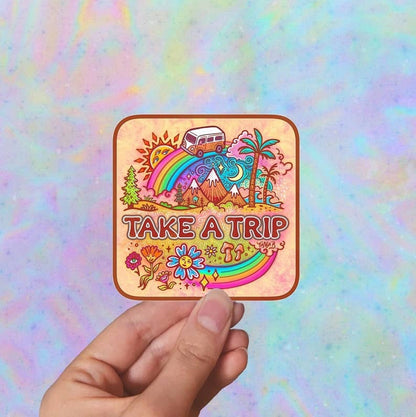 Take a Trip - Large Waterproof Sticker