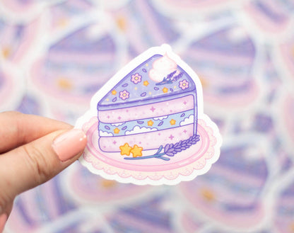 Lavender Cake Clear Sticker