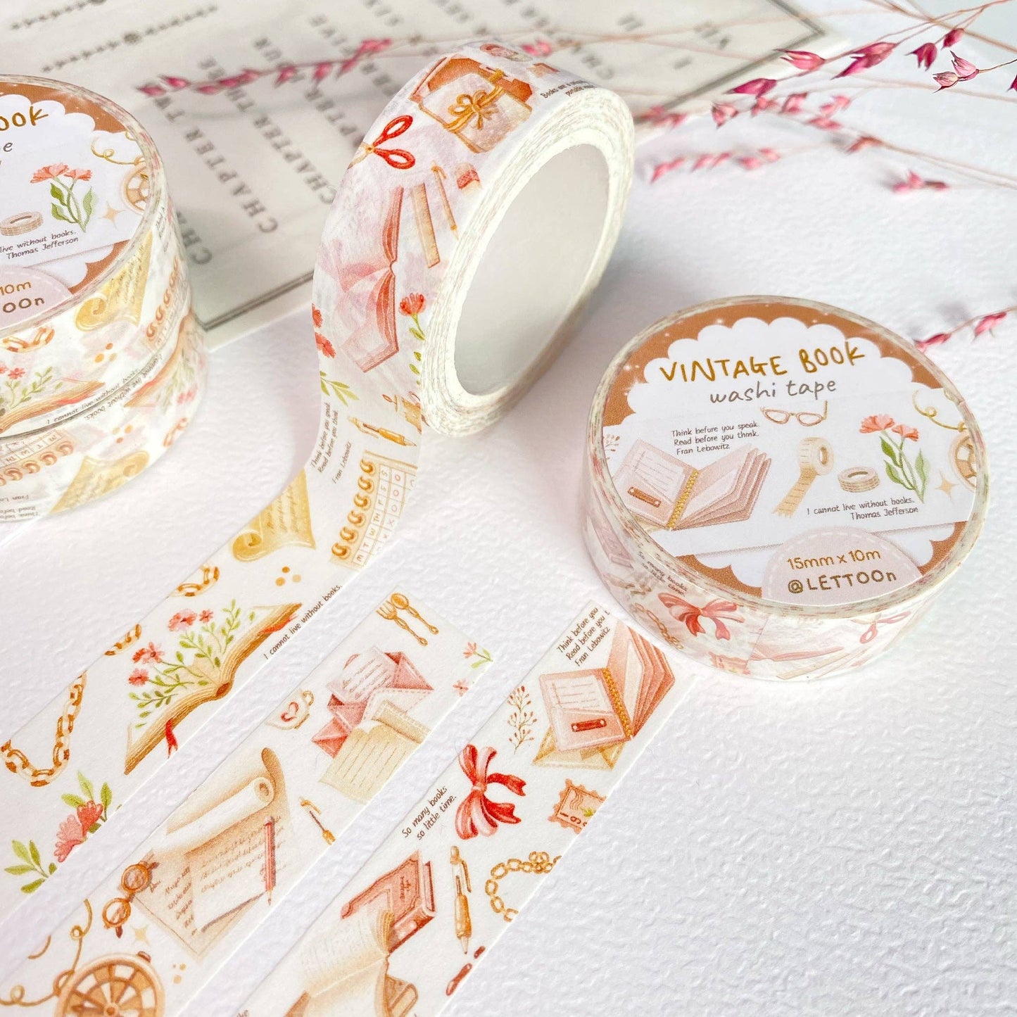 Vintage Book - Washi Tape