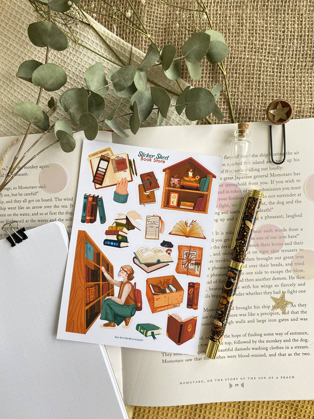 Book Store - Sticker Sheet