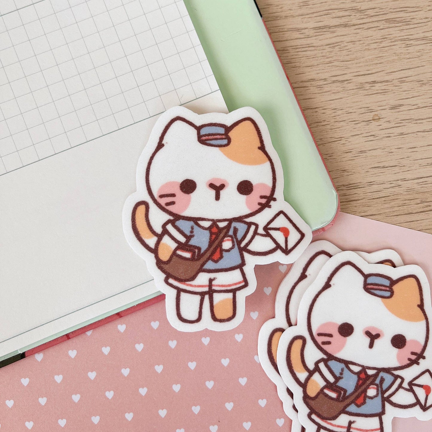Cherry's Postal Service Sticker - Cat