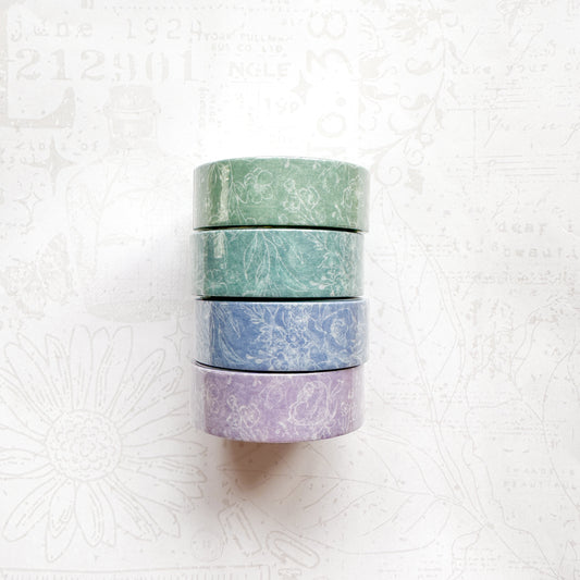Floral Collection Satin Washi Tapes 15mm