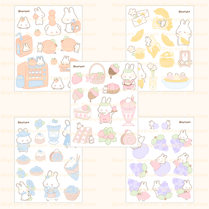 Fruits Sticker Sheets Bundle