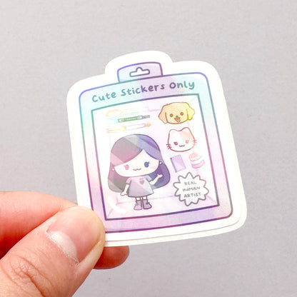 CSO Action Figure - Holographic Die Cut Sticker