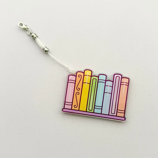 Rainbow Bookshelf - Washi Cutter Keyring