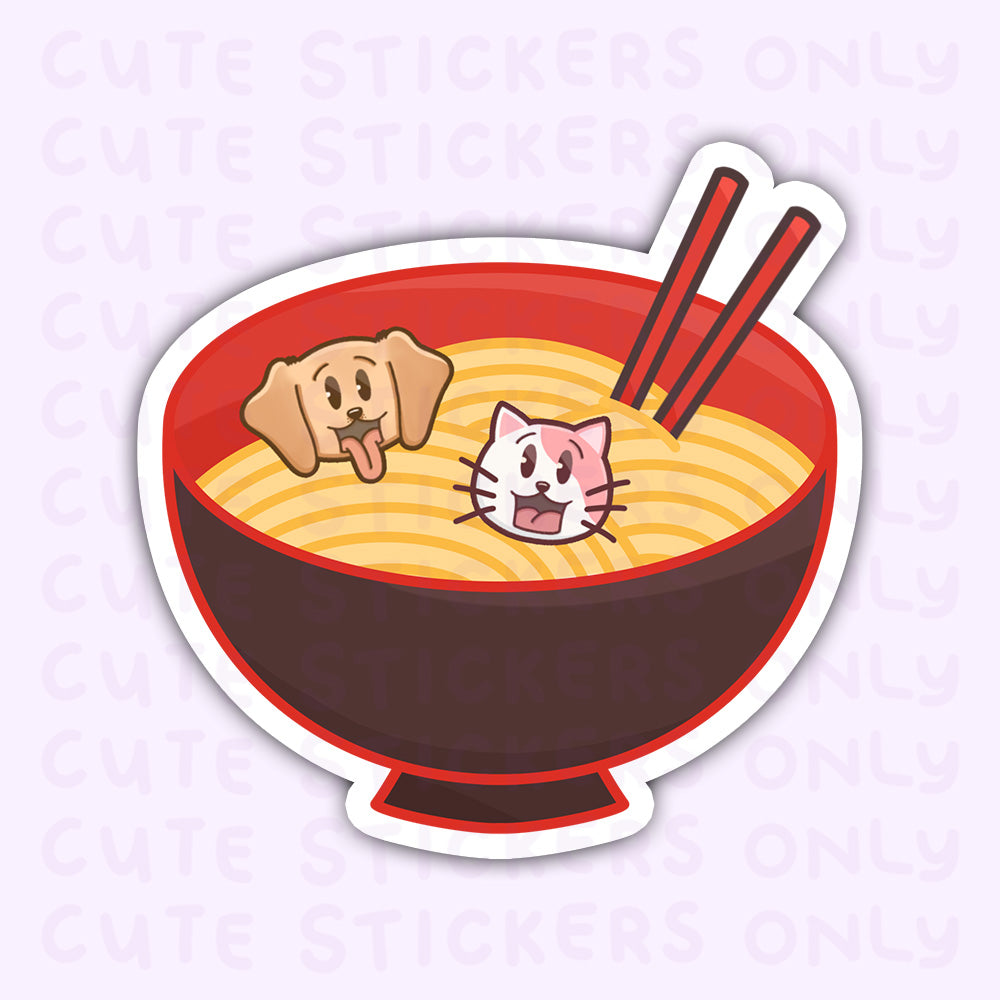 Japanese Food - Joey and Cake Die Cut Stickers