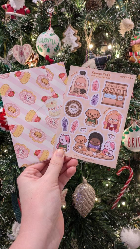 Kawaii Cafe - Premium Sticker Sheet