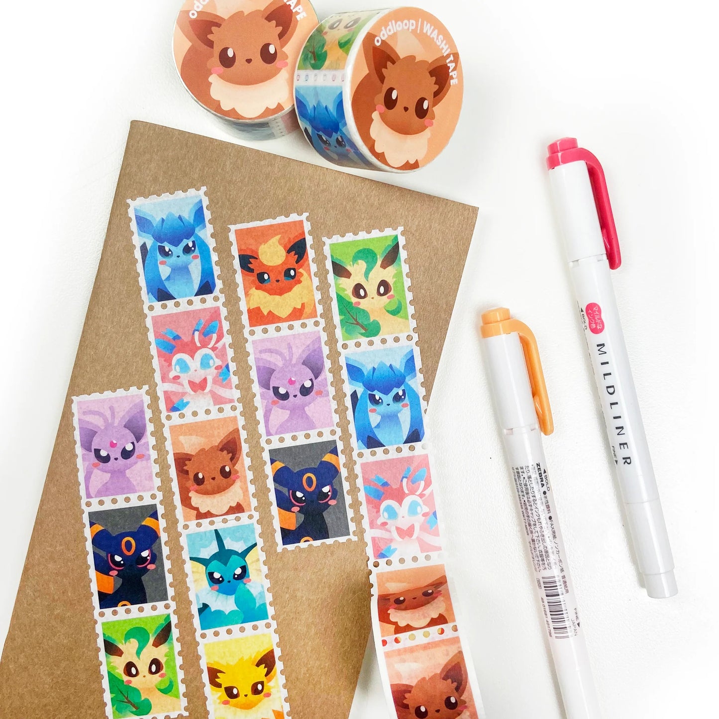 Eeveelutions Stamp Washi