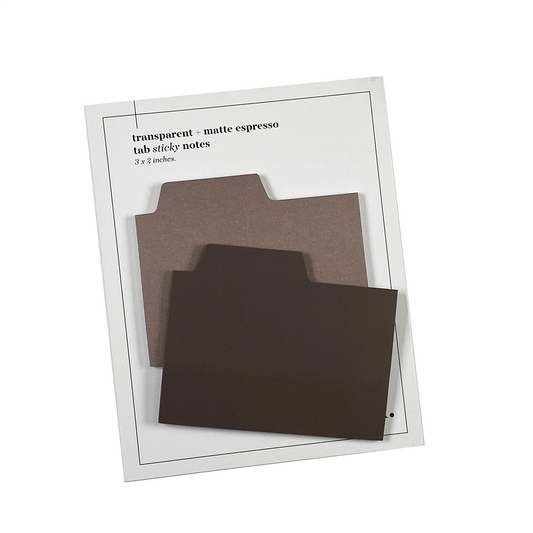 Tab Sticky Notes Set | Espresso