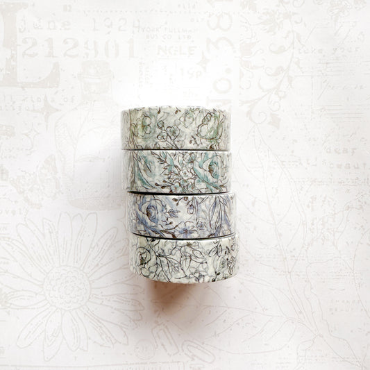 Bloom Collection Satin Washi Tapes 15mm