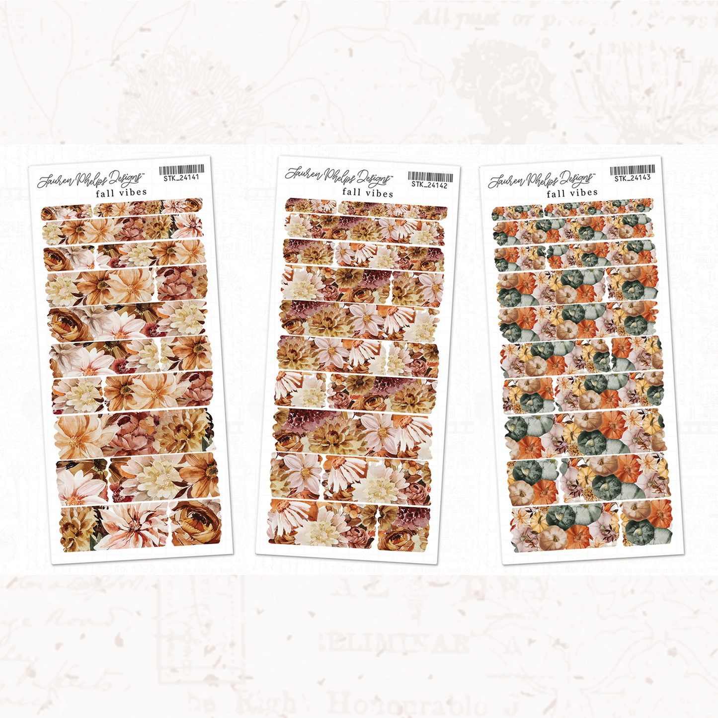 Fall Vibes Collection Sticker Sheets