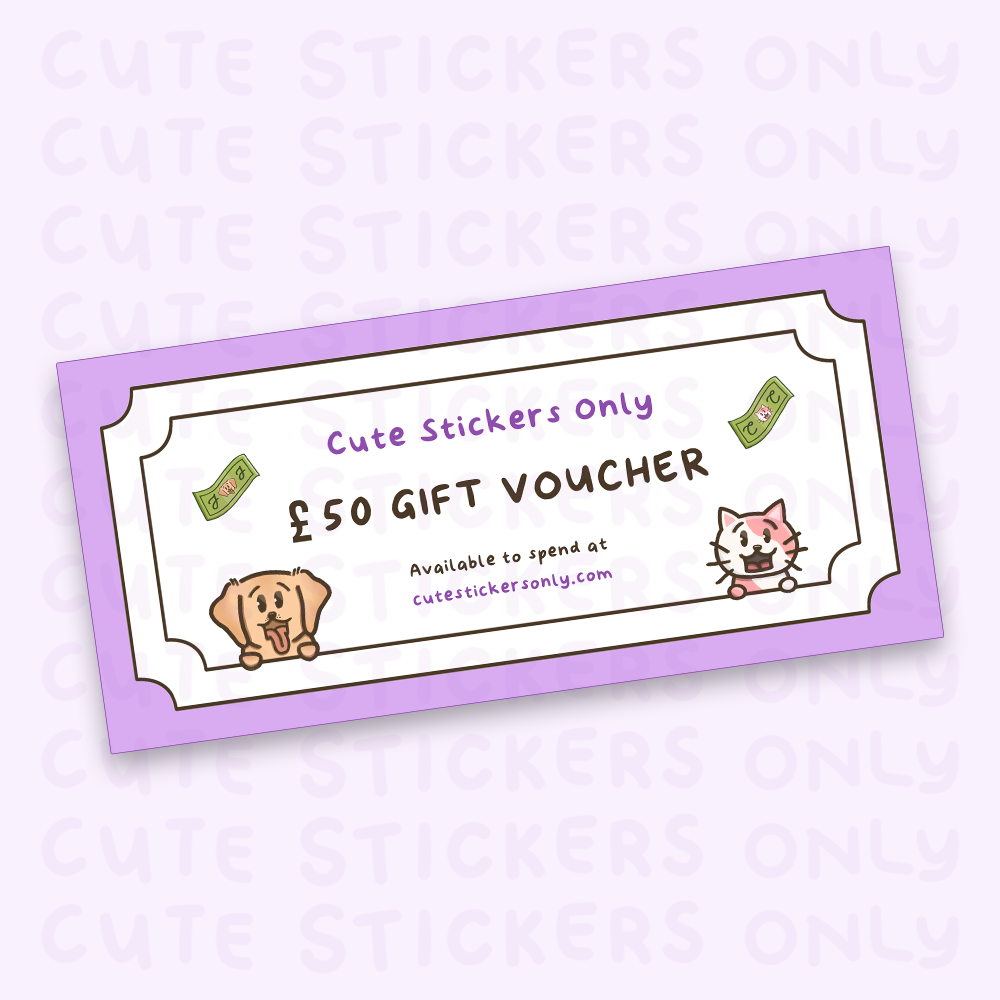 Cute Stickers Only Gift Card
