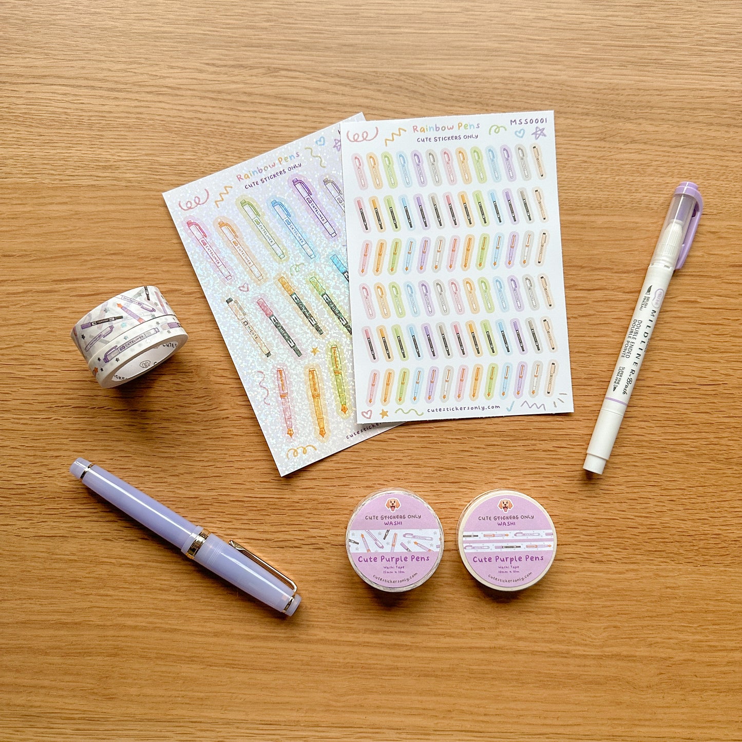 Cute Rainbow Pens Bundles