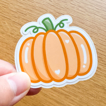 Kawaii Pumpkin Matte Die Cut Sticker