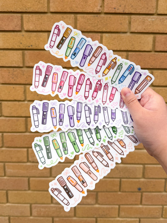 Pen Collectors Club 18cm Long Stickers & Magnets