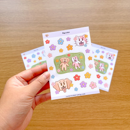 Daisies - Joey and Cake Deco Sticker Sheet