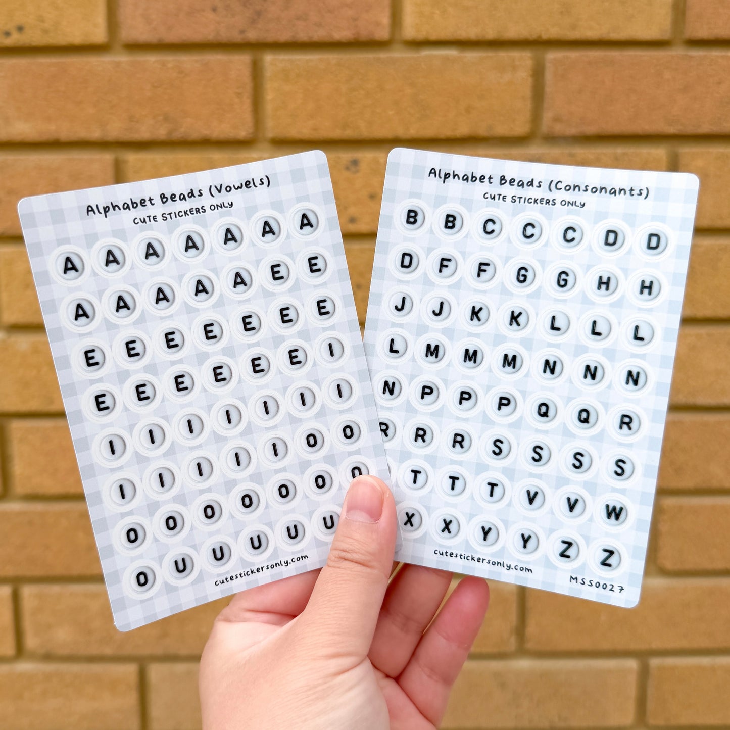 Alphabet Beads - Sticker Sheets