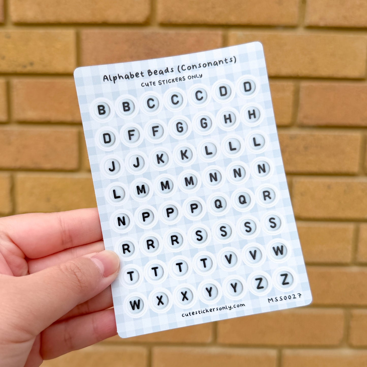 Alphabet Beads - Sticker Sheets