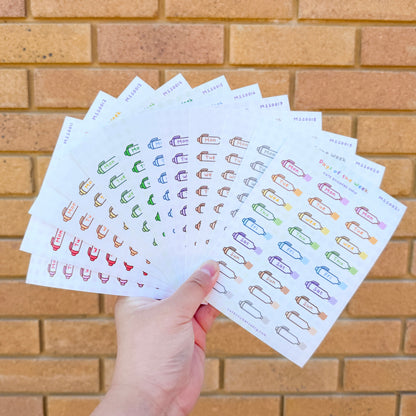 Meowliners Days of the Week - Premium Sticker Sheets