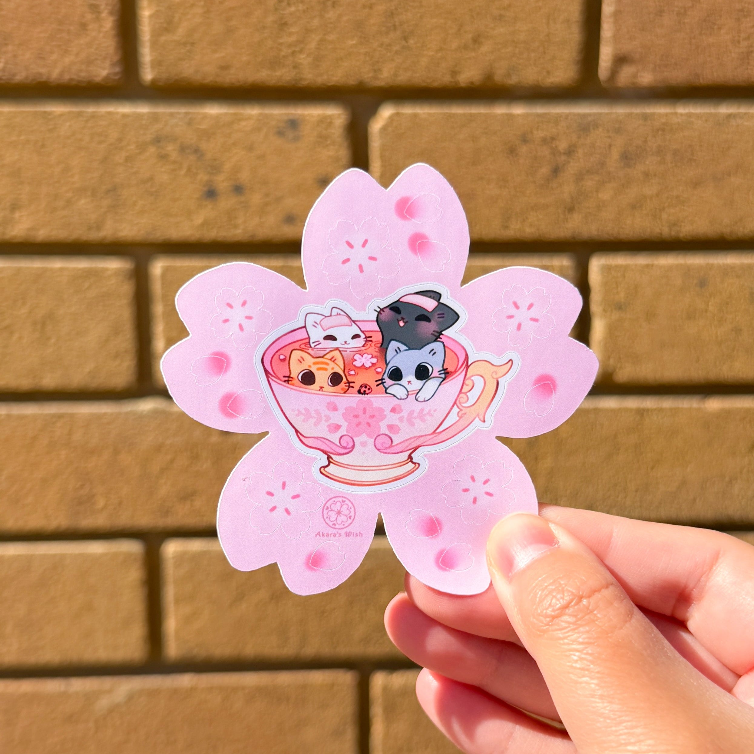 [LIMITED] Sakura Neko - Mini Sticker Sheet – Cute Stickers Only