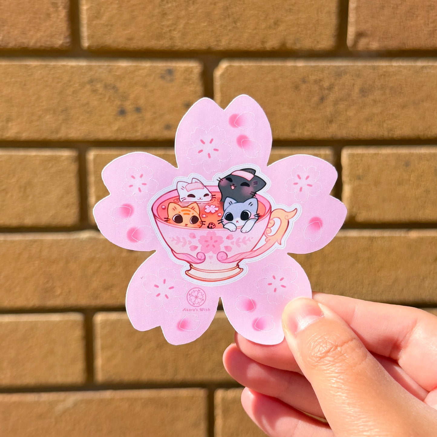 [LIMITED] Sakura Neko - Mini Sticker Sheet